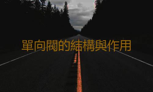 單向閥的結構與作用