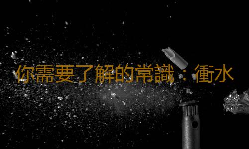 你需要了解的常識：衝水時蓋上馬桶蓋
