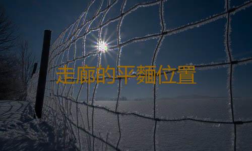 走廊的平麵位置